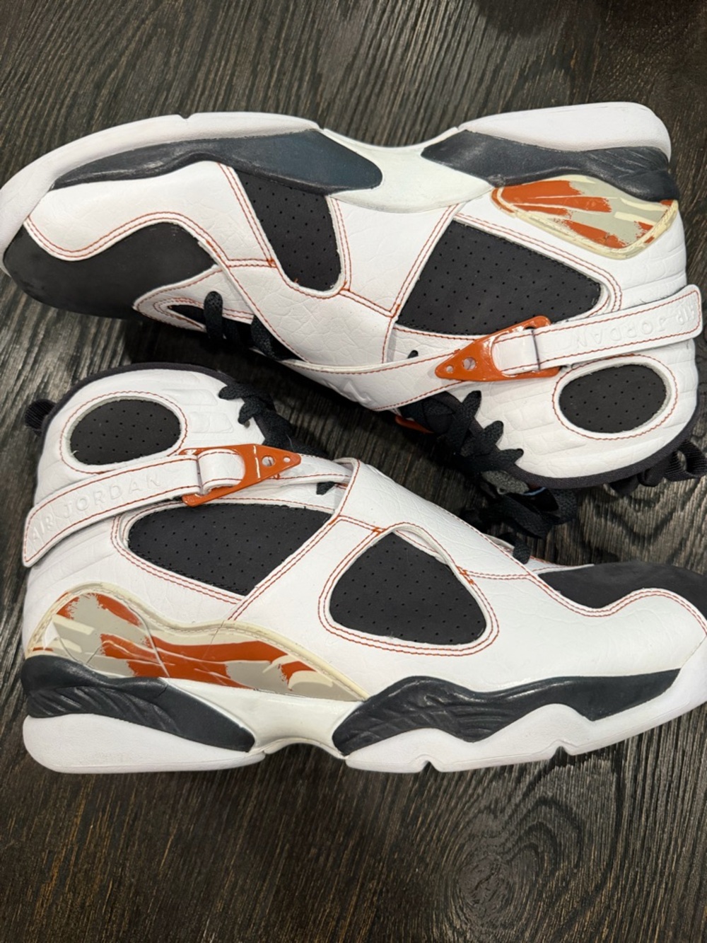 Nike Air Jordan VIII (8) Black Toe Anthracite -- Size 12- vintage